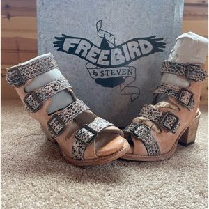 Freebird by Steven Tan and Brown Ankle Booties